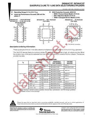 SN74AHC157D datasheet  